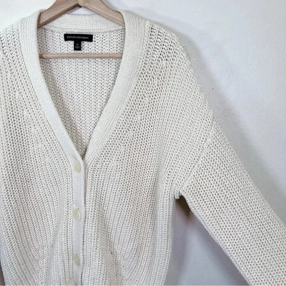 Banana Republic Cream Sweater Cardigan - Picture 7 of 16